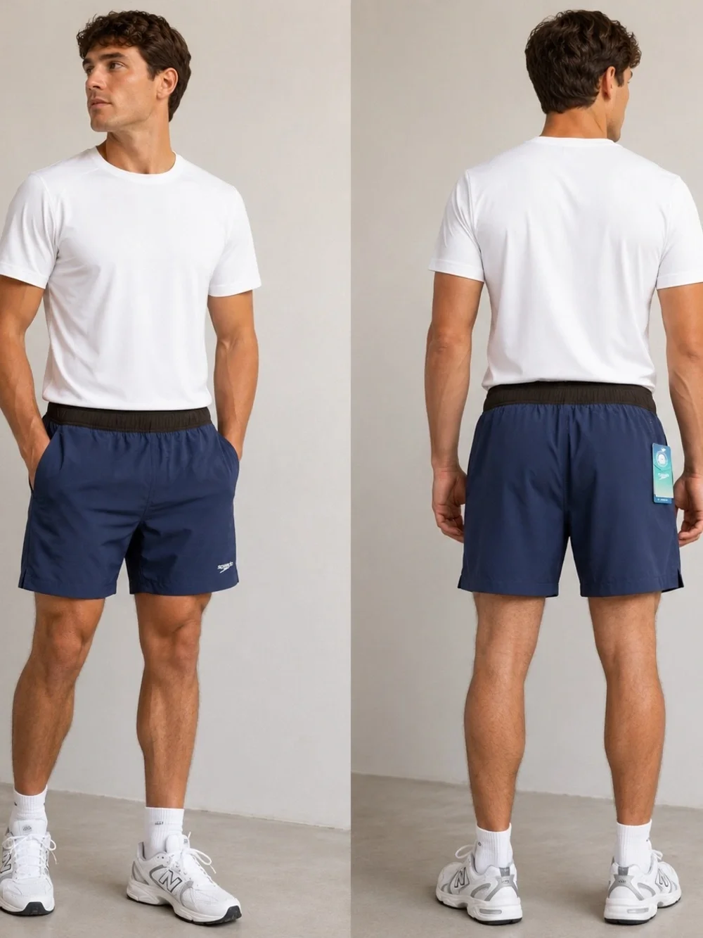 NWT Speedo Navy 5.5